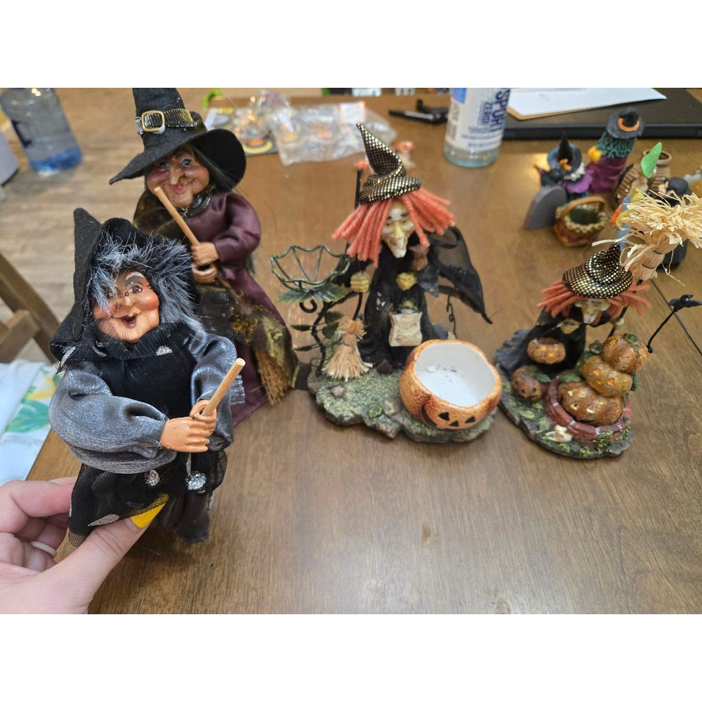 Wong's Halloween Witch Decor One Size Black Orange Holiday Decor